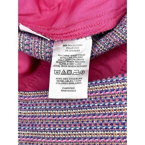 Ann Taylor LOFT The Riviera Short Women's 4 Pink Stripe Casual Summer Preppy Mod - Picture 13 of 14